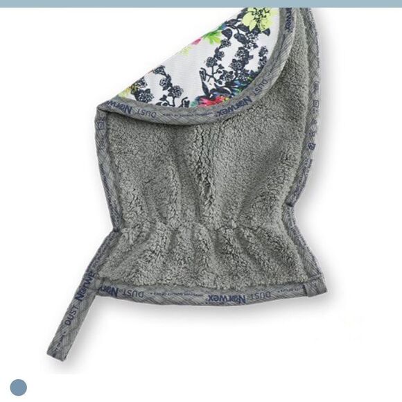 Norwex Dual Sided Mitt graphite/floral NWT - Picture 1 of 11